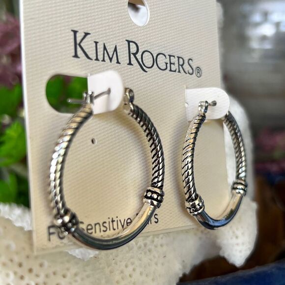Kim Rogers Fashion Earrings Silver Western $16ea / 3 for $25 - Picture 1 of 7
